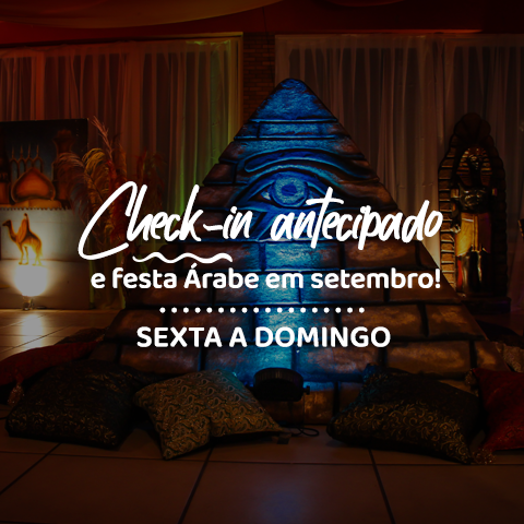 Setembro com check-in antecipado!