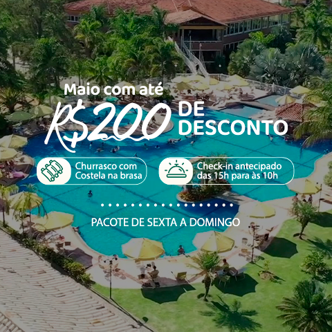 Até R$200 OFF nos Finais de semana de maio 