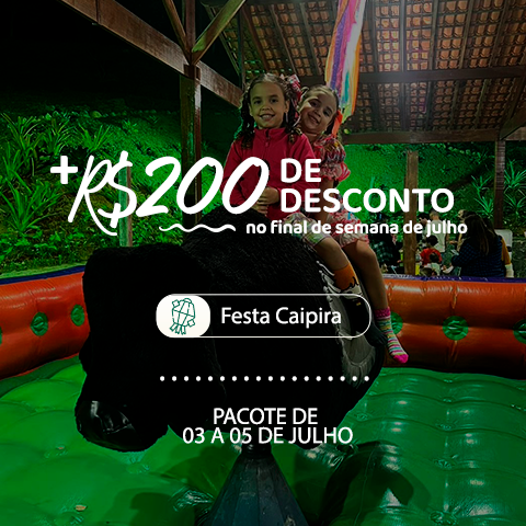 +R$200 OFF no final de semana de julho