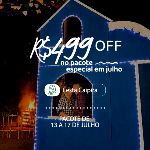 Pacote da semana com desconto especial em julho